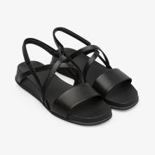 Camper Atonik Platform Sandals Black - Womens Singapore VJUWWL-153